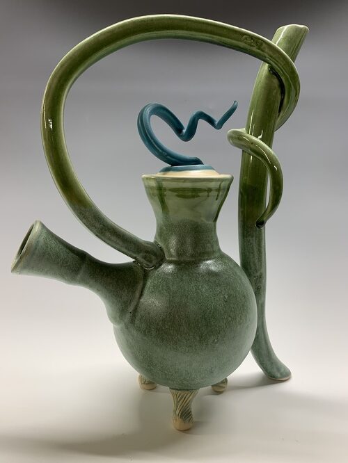 handbuilt ceramic teapot by Juliet Bacchas