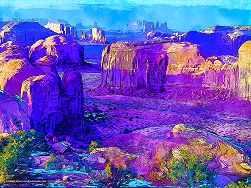 Monument Valley enhanced photo