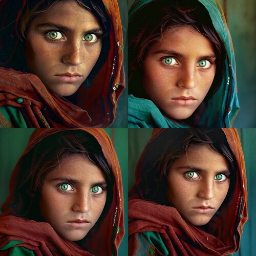 AI art produced by Midjourney from prompt Afghan Girl