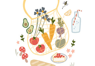 Farmers Market Digital Drawing by Kathrin Legg