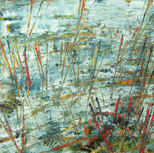 abstract waterscape by artist Ellen Woods