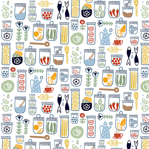 "Pantry Shelves" digital pattern by Kathrin Legg