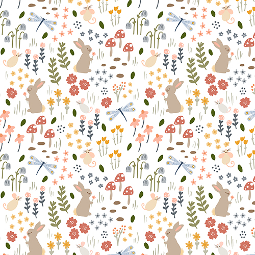 "Woodland Floral" digital pattern by Kathrin Legg