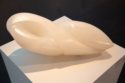 Contemporary sculpture in alabaster by Christina Bertsos
