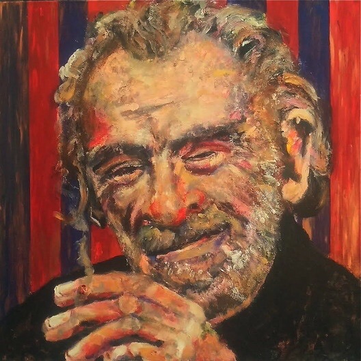 Portrait of Charles Bukowski by Kimberly McBride