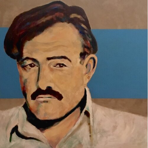 Portrait of Ernest Hemingway by Kimberly McBride