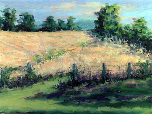 landscape oil painting by Kasandra McNeil