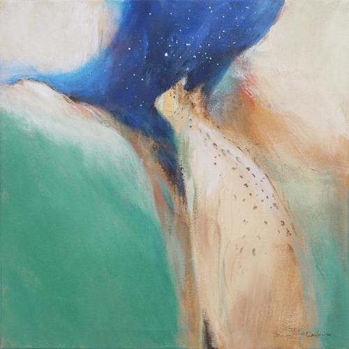 Ethereal abstract painting by Margaret Dobbins