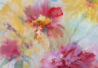 floral painting by Ellen Hathaway