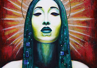 Portrait of an Asian woman by Jennifer Holstrom