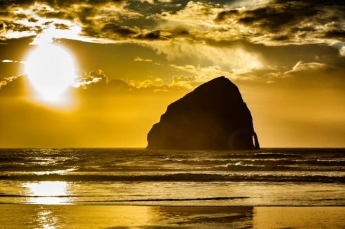 Dramatic photo of a beach by Nathan DePue