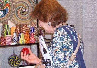 woman shopping for handmade gifts