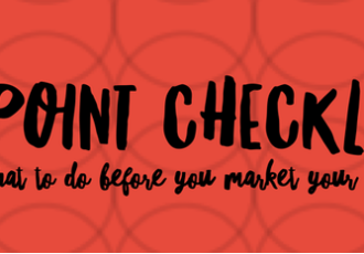 8 point checklist before art marketing