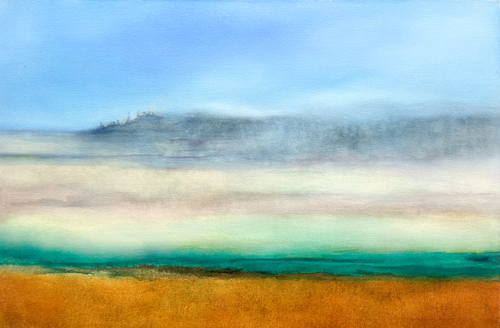 peaceful abstract landscape by artist Audrey Kral