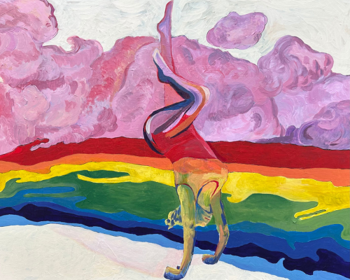 painting of a rainbow dream by Monica Brinkman