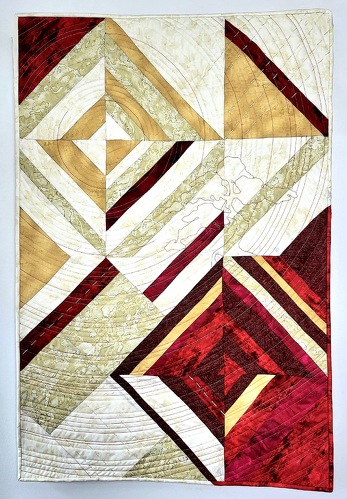 geometric art quilt