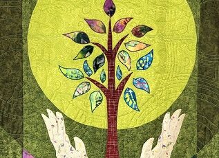 nature design art quilt