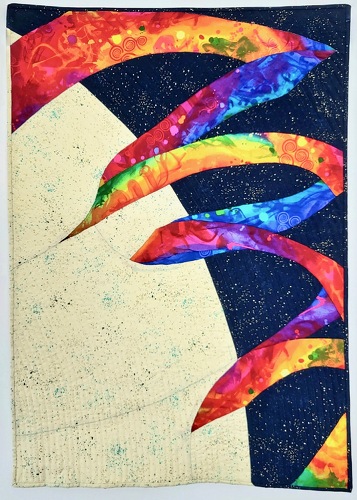 rainbow art quilt