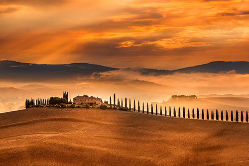 dramatic landscape photo of Italy