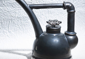 sculptural porcelain teapot by Robert Snyder