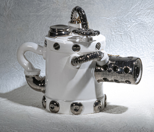 sculptural porcelain teapot