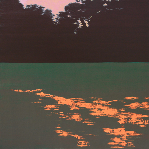 dusk landscape by painter Diana Jahns