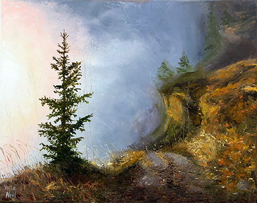 Western landscape by oil painter Vera Neel