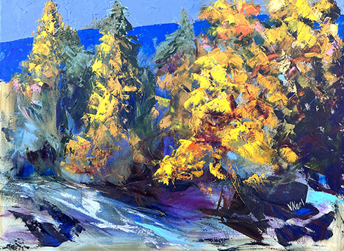 Fall landscape oil painting by Vera Neel