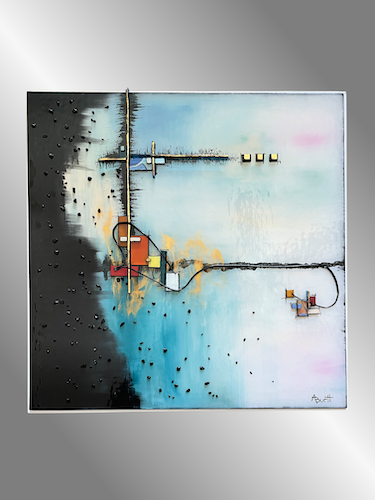 fused glass wall art by Anne Burtt