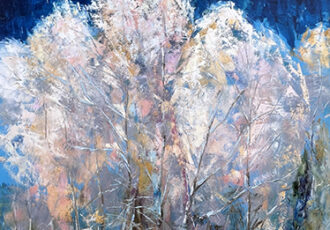 landscape with frosted trees by Vera Neel