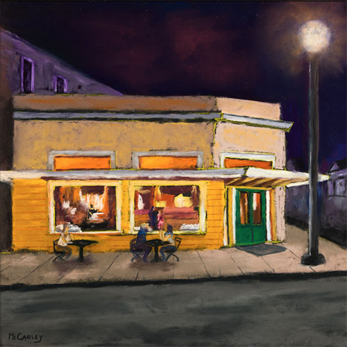 urban landscape in pastel by Bill McCauley