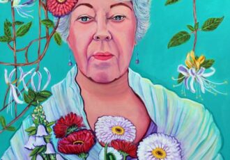 Acrylic portrait by Janice Ecinja McCaskill