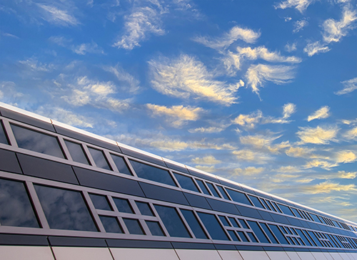 photo of contrasts, architecture and sky