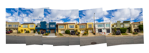 row house photography collage
