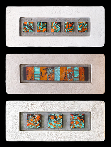 Triptych with southwestern art by Kara Young