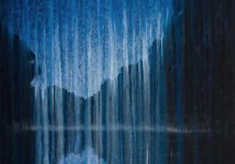 painting of a rainy night by Rachel Brask