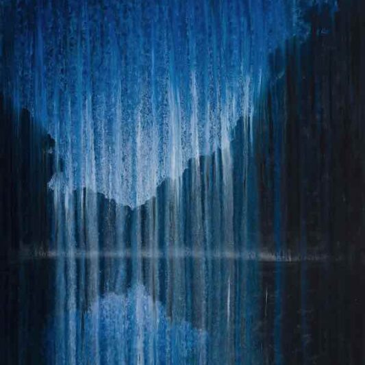 painting of a rainy night by Rachel Brask