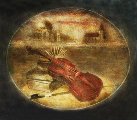 still life with violin