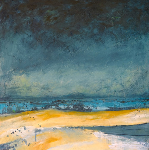 Dramatic abstract landscape by artist Jocelyn Friis