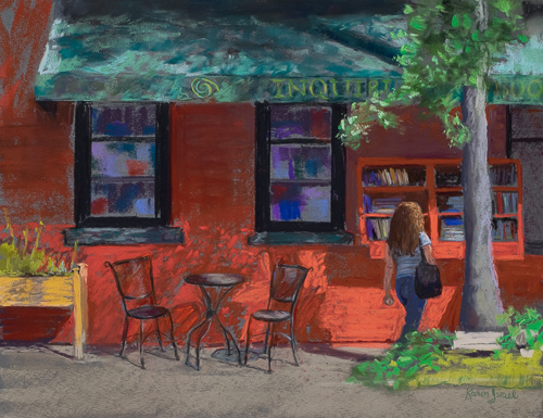 street scene in pastel by Karen Israel