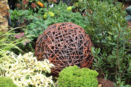 handmade string garden globe