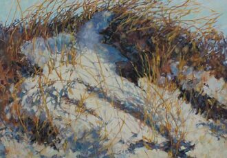 oil painting of sand dunes #beachart