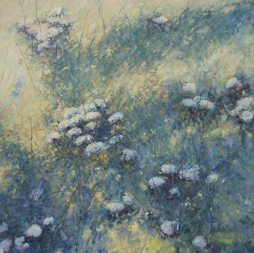 oil painting of a field of flowers #botanicalart 