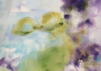 ethereal oil painting landscape