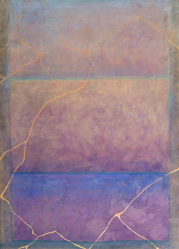 ethereal mixed media abstract painting