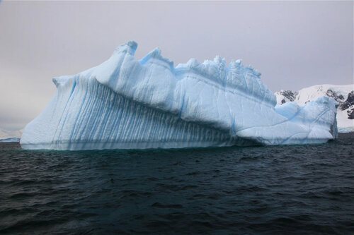 photo of a huge iceberg in Antarctica