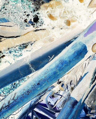 Macro photograph with reverse color by John Hintz