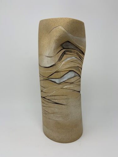 Handbuilt ceramic sculptural vessel