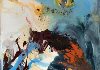 abstract floral painting