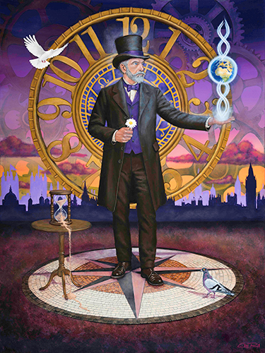 fantasy painting of Father Time